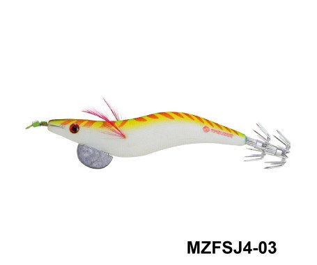 AQUA MARINE - Cloth Squid Jig Lure with Glow (4)